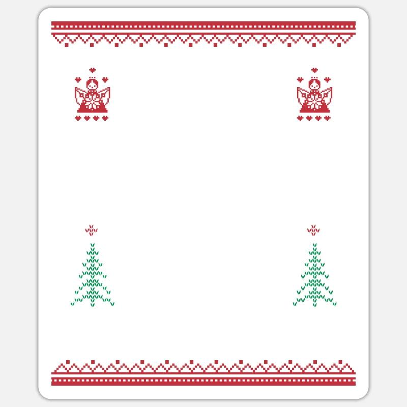 Make Christkindl Great Again – Weihnachtsklassiker - Sticker Größe S (10 x 10 cm) - Mattweiß