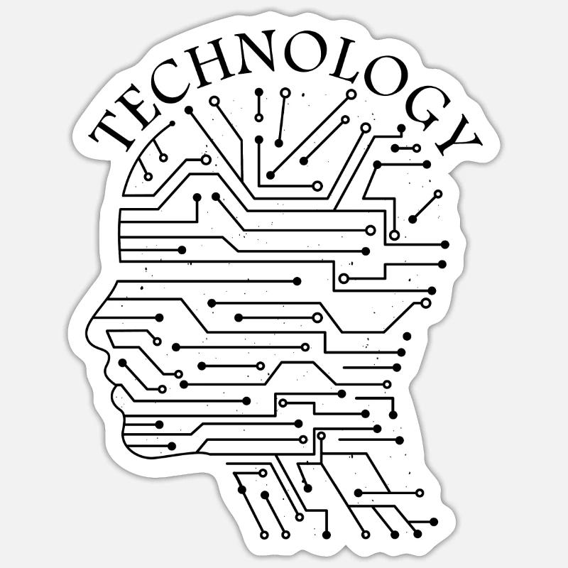 Technology Geschenk Geschenkidee Sticker Größe S (10 x 10 cm)