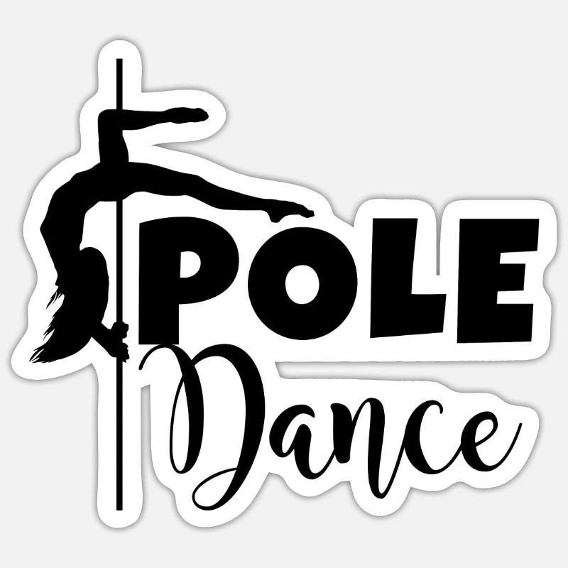 Conception de danseur de remise en forme Sticker taille S (10 x 10 cm)