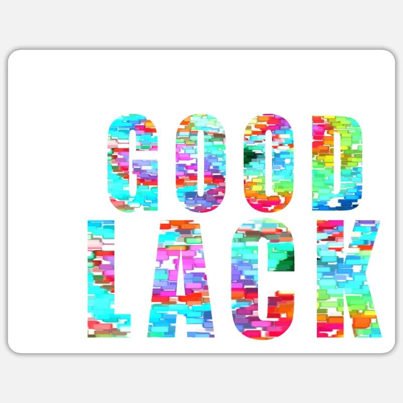 GOOD LACK -Painter Saying Sticker size S (10 x 10 cm)