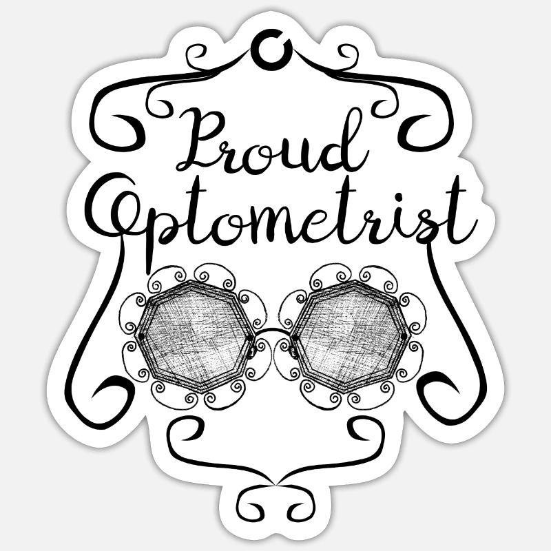 Fier optométriste Sticker taille S (10 x 10 cm)