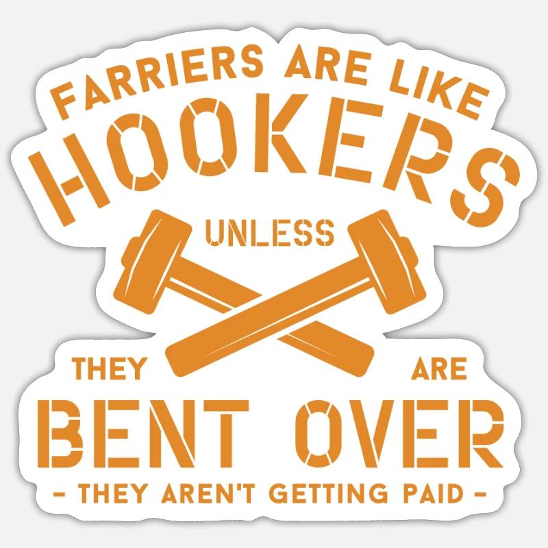 Maréchal-ferrant Forgeron Idée cadeau Sticker taille S (10 x 10 cm)