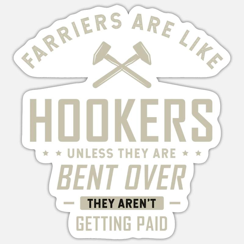 Maréchal-ferrant Forgeron Idée cadeau Sticker taille S (10 x 10 cm)