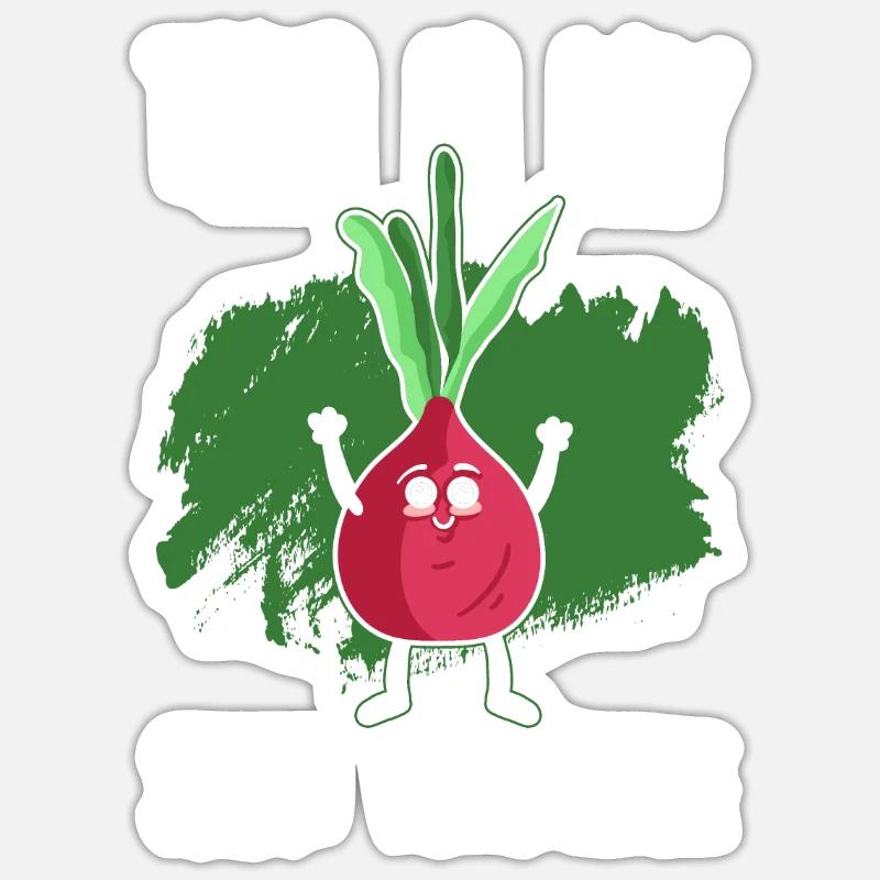 Dire de betterave Sticker taille S (10 x 10 cm)