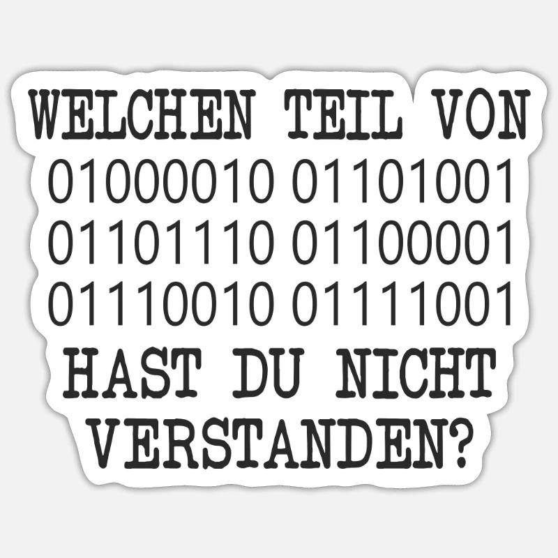 lustige admin Programmierer Linux IT Geschenkidee Sticker Größe S (10 x 10 cm)