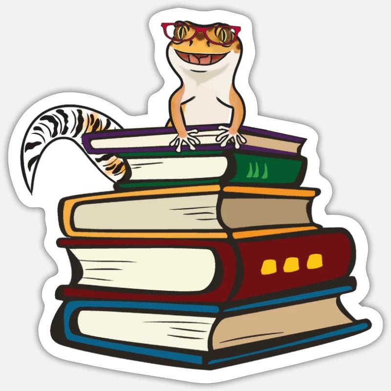 Leopard Gecko Sticker size S (10 x 10 cm)