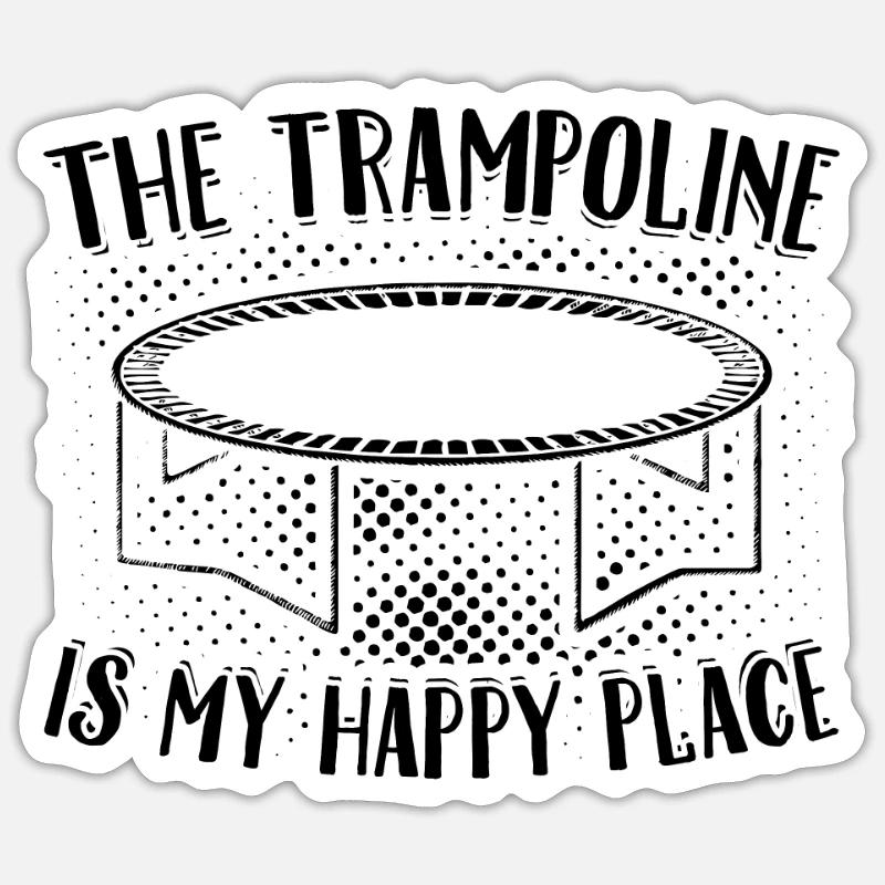 Trampolin Springen | Jumpstyle Workout Geschenke Sticker Größe S (10 x 10 cm)