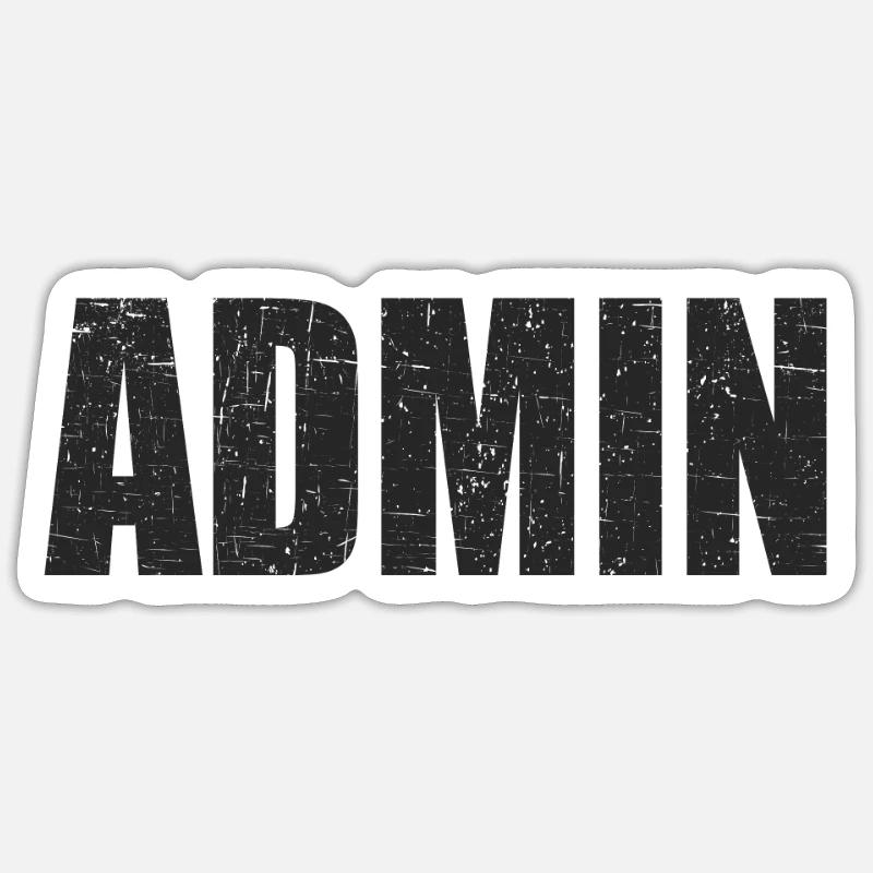 admin Programmierer Linux IT Geschenkidee Sticker Größe S (10 x 10 cm)