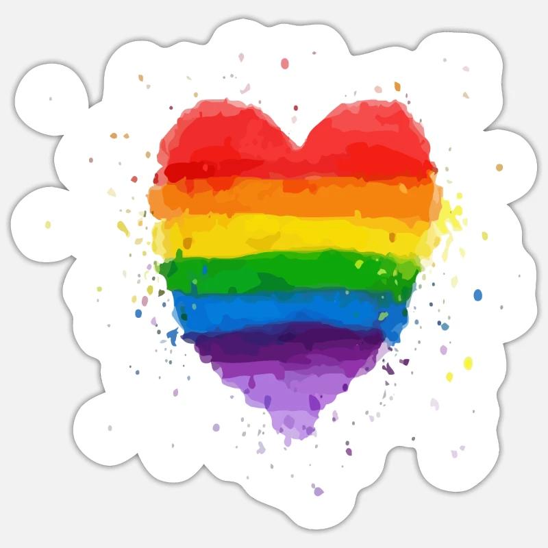 Rainbow Sticker size S (10 x 10 cm)