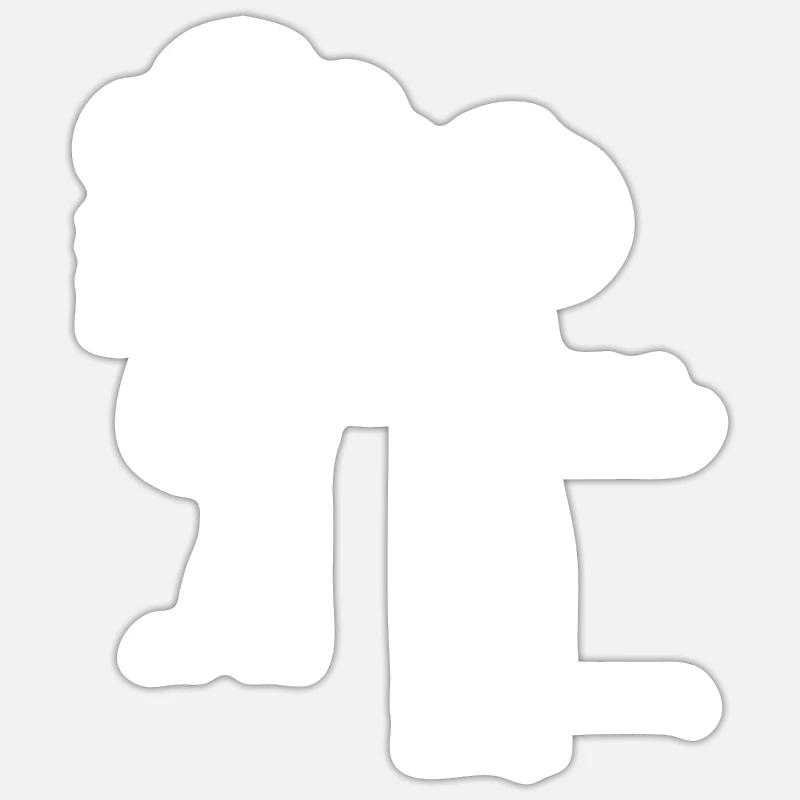 De quoi sont faits les nuages? Serveurs Linux principalement! - Sticker taille S (10 x 10 cm) - blanc mat