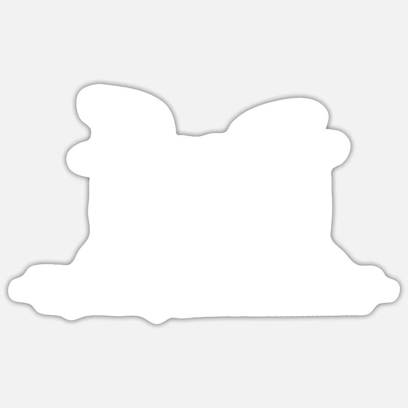 Drums - Sticker size S (10 x 10 cm) - white matte