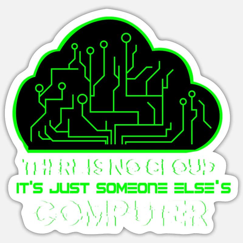 Cloud Administrator Systemadministrator Geschenk - Sticker Größe S (10 x 10 cm) - Mattweiß