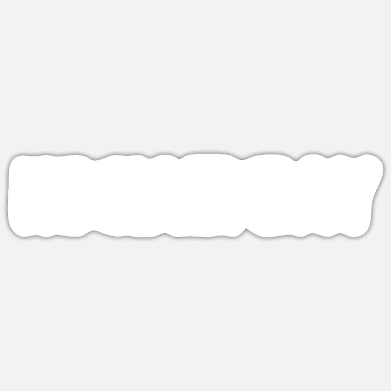 Pas de jour de cheveux - Sticker taille S (10 x 10 cm) - blanc mat