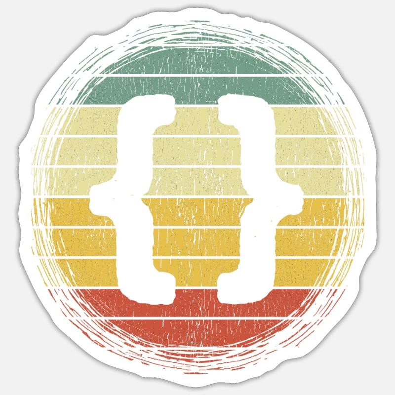 Web developer HTML code CSS programmer Sticker size S (10 x 10 cm)