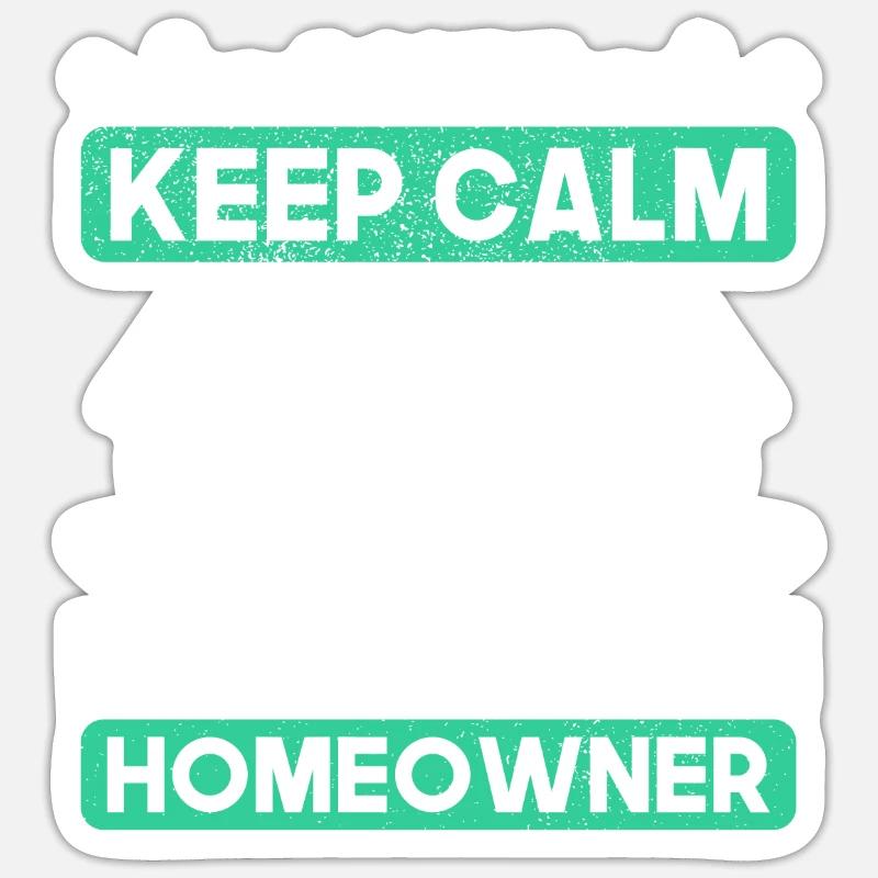 Cadeau de constructeur de constructeur de maison Sticker taille S (10 x 10 cm)