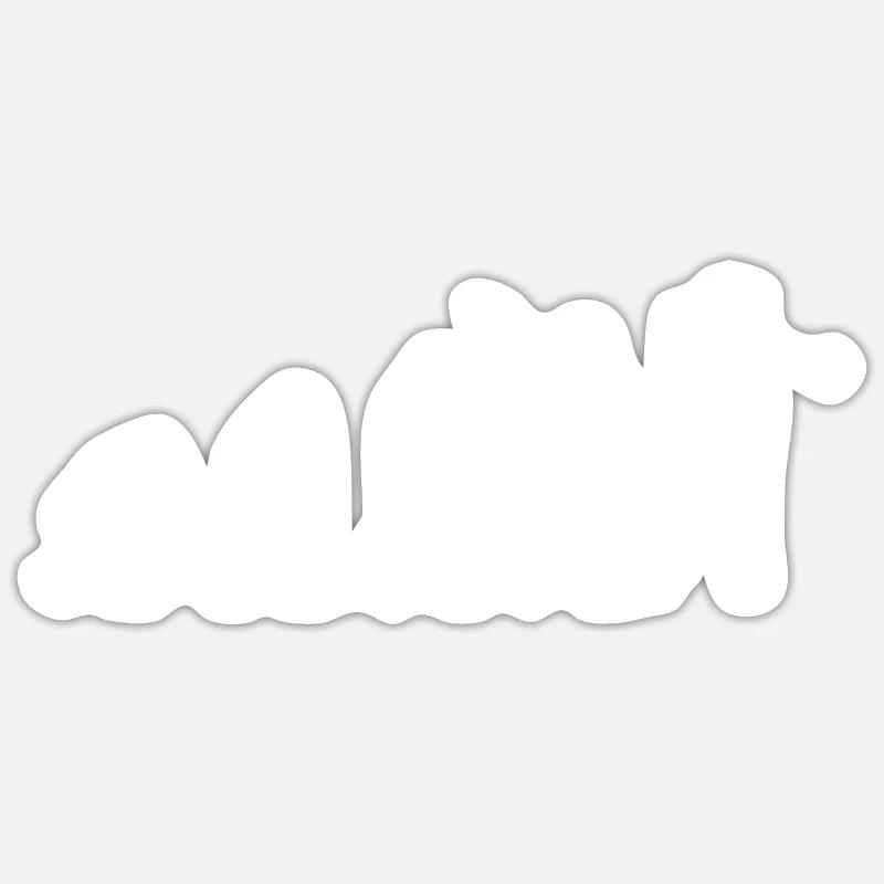 Golf Evolution Golfschläger Golfspieler Sticker Größe S (10 x 10 cm)