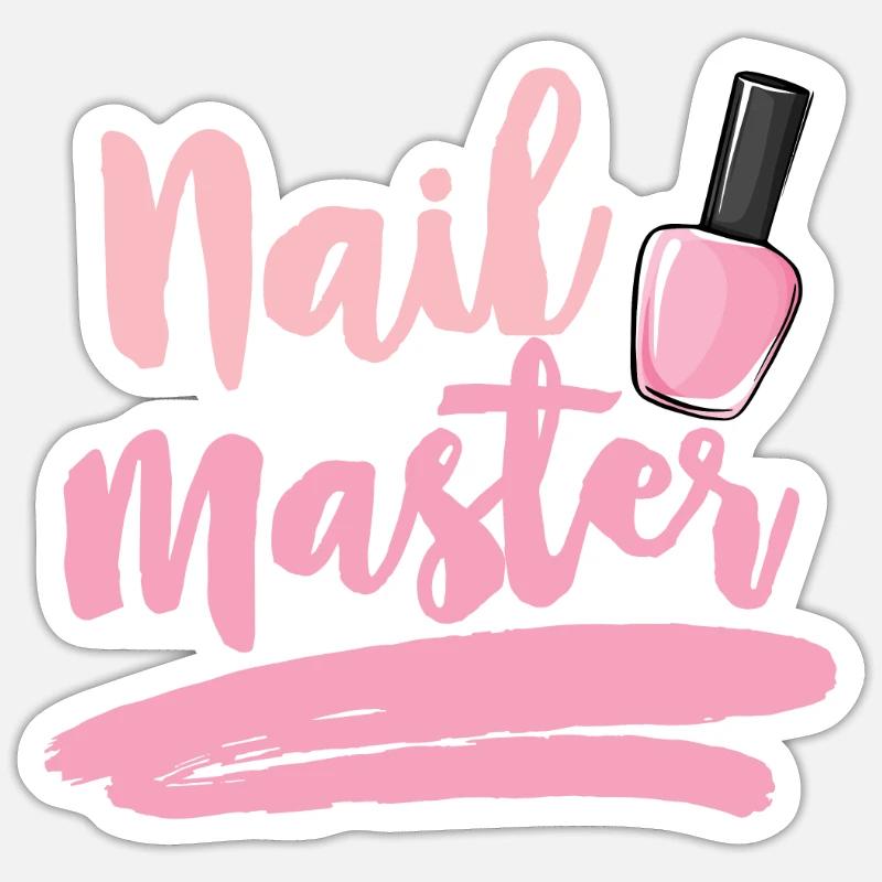 Nail Master - Sticker size S (10 x 10 cm) - white matte