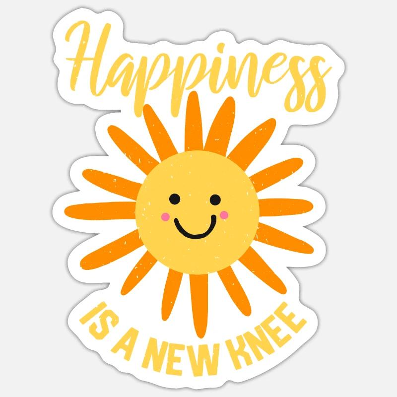 Bionic titanium knee replacement gift Sticker size S (10 x 10 cm)