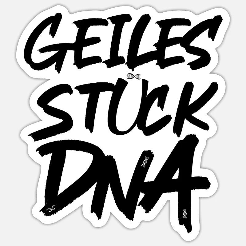 Geiles Stück DNA! - Beliebter Nerd Programmierer Sticker Größe S (10 x 10 cm)