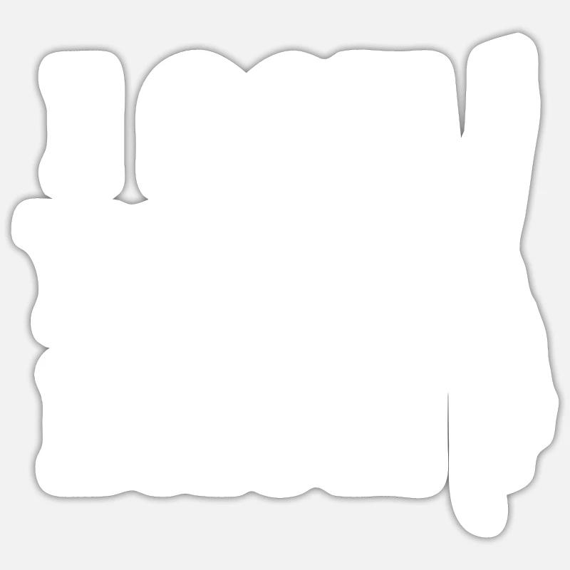 Regali osteopata - Sticker formato S (10 x 10 cm) - bianco opaco