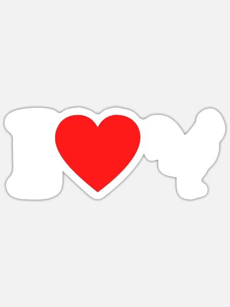 Ich liebe Hühner Huhn Hahn Herz Spruch Geschenk - Sticker Größe S (10 x 10 cm) - Mattweiß