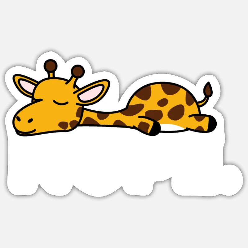 Giraffe - Sticker size S (10 x 10 cm) - white matte