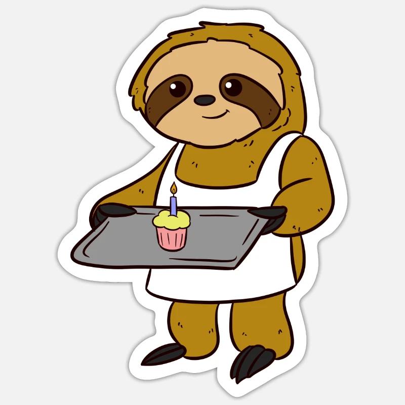 baker - Sticker size S (10 x 10 cm) - white matte