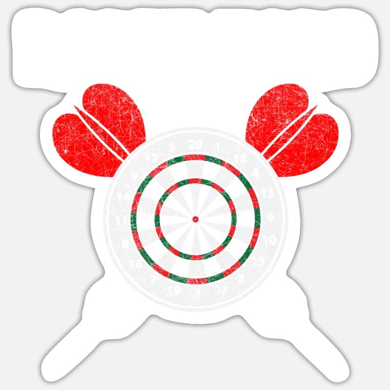 Fléchettes pub fléchettes fléchettes Sticker taille S (10 x 10 cm)