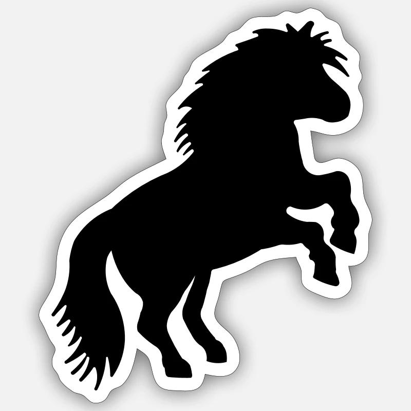 SHETLANDPONY - Sticker size S (10 x 10 cm) - white matte