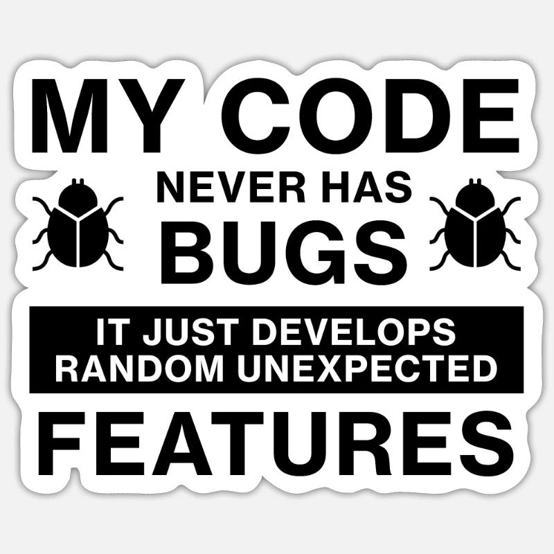 Programmierer Coder Coding Sticker Größe S (10 x 10 cm)