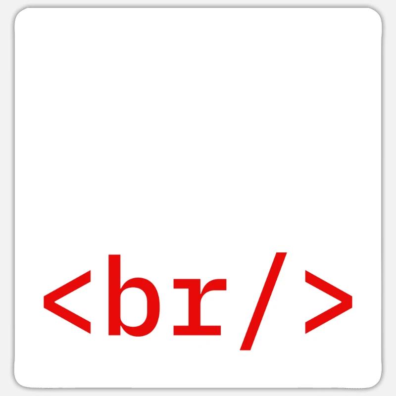 Coder Coding Pause Programmierer - Sticker Größe S (10 x 10 cm) - Mattweiß