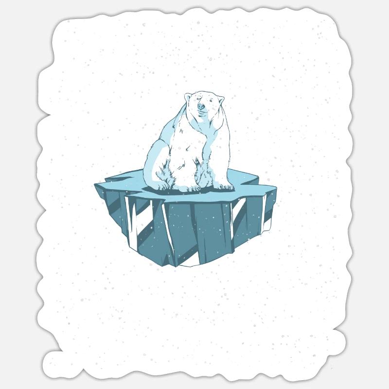 Planète b - Sticker taille S (10 x 10 cm) - blanc mat