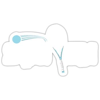 Squash - Sticker Größe S (10 x 10 cm) - Mattweiß - Vorne