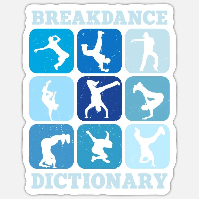 Breakdance Lexicon - Sticker size S (10 x 10 cm) - white matte
