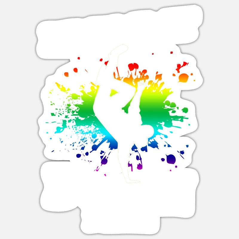 Breakdance Sticker taille S (10 x 10 cm)