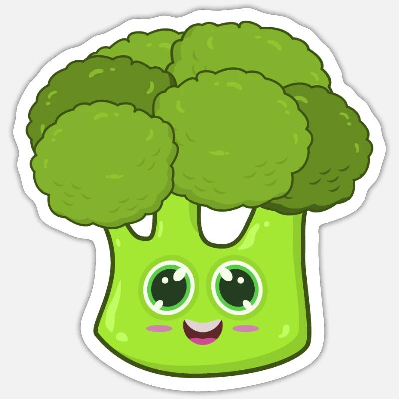 broccoli Sticker size S (10 x 10 cm)