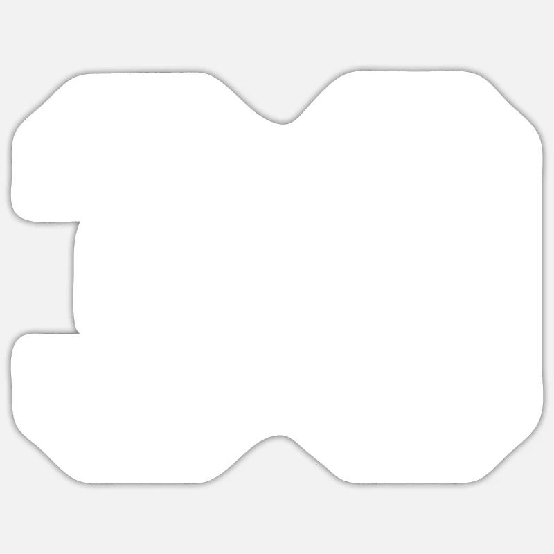 Numéro 30 - Sticker taille S (10 x 10 cm) - blanc mat