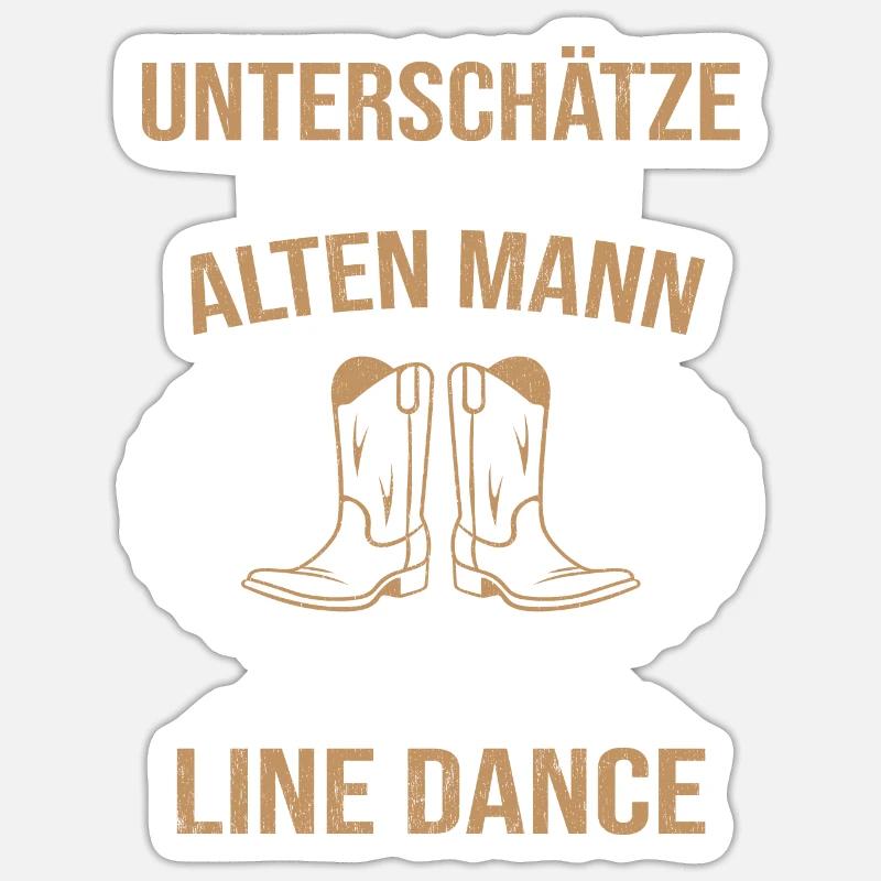 Line Linedance Sticker Größe S (10 x 10 cm)