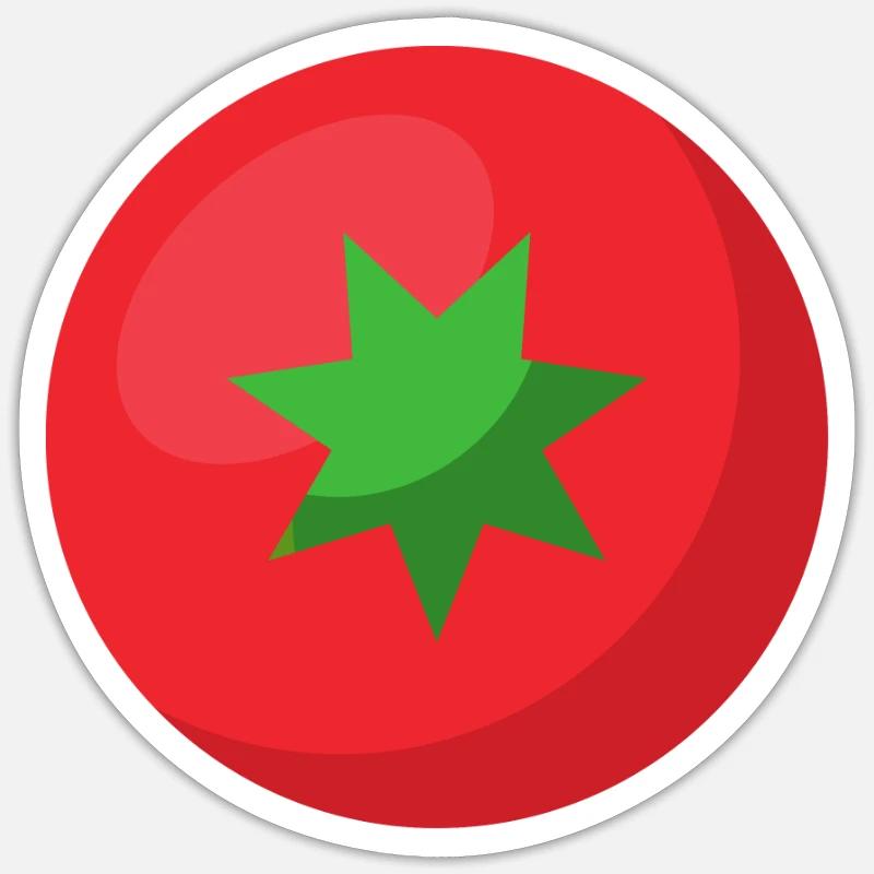 tomate Sticker taille S (10 x 10 cm)