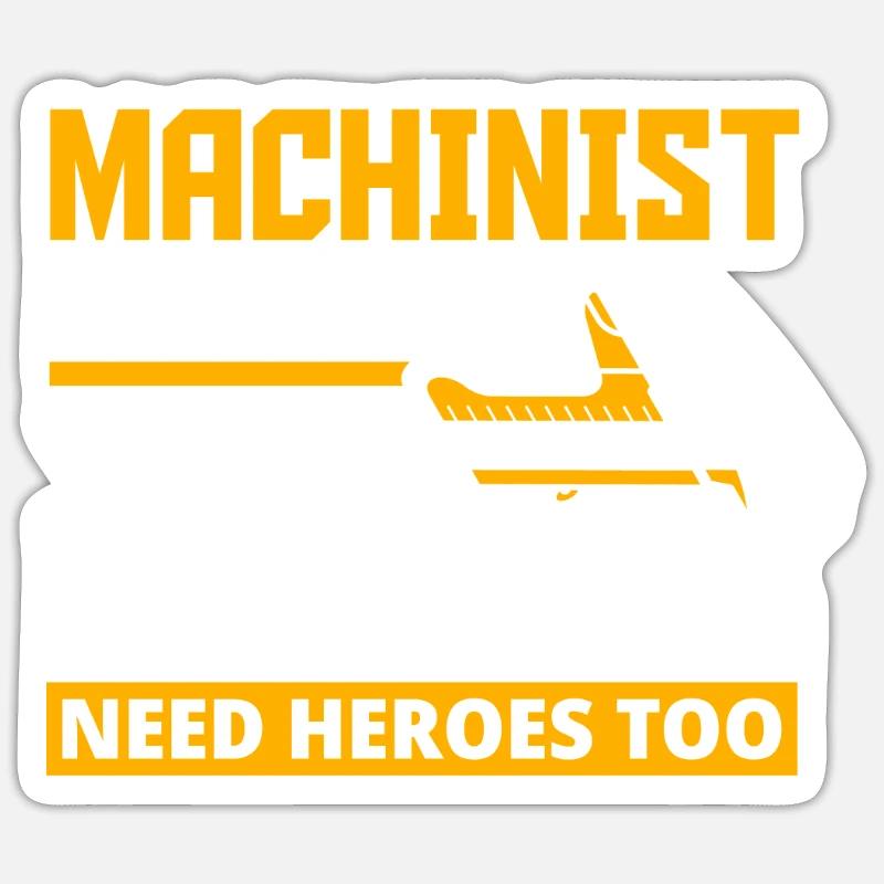 Fier machiniste - Sticker taille S (10 x 10 cm) - blanc mat