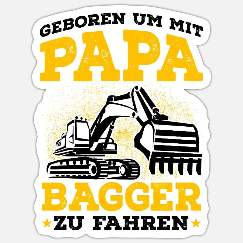 Bagger Sticker Größe S (10 x 10 cm)