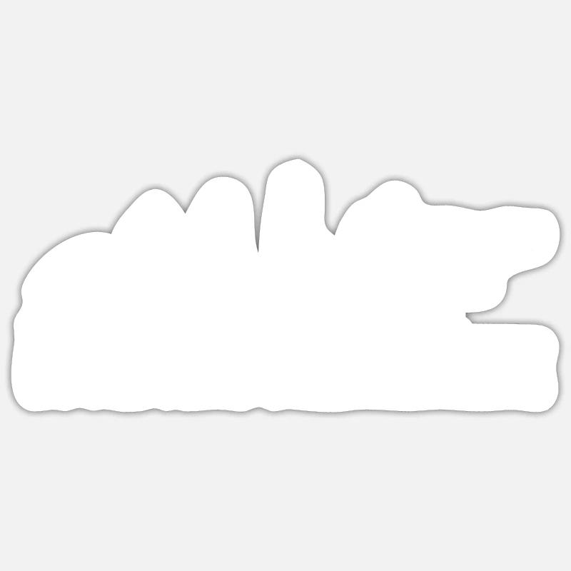Evolution of break dance - Sticker size S (10 x 10 cm) - white matte
