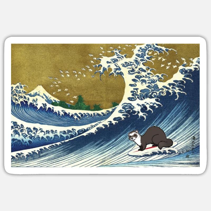 Furet Sticker taille S (10 x 10 cm)