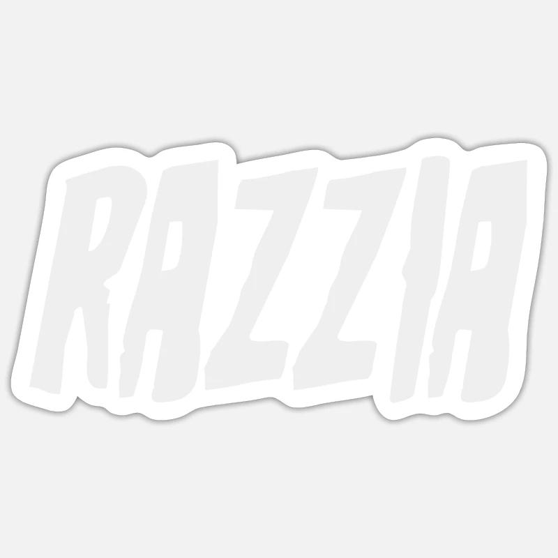 Opération et contrôle Raid - Sticker taille S (10 x 10 cm) - blanc mat