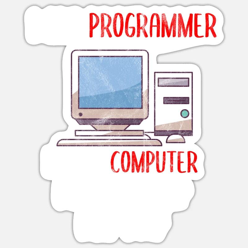 I Are Programmer Funny Computer Programming Sticker size S (10 x 10 cm)