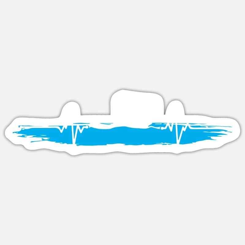 nageur natation idée cadeau eau piscine - Sticker taille S (10 x 10 cm) - blanc mat