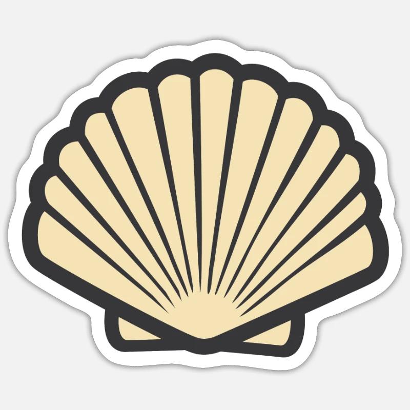 shell Sticker size S (10 x 10 cm)