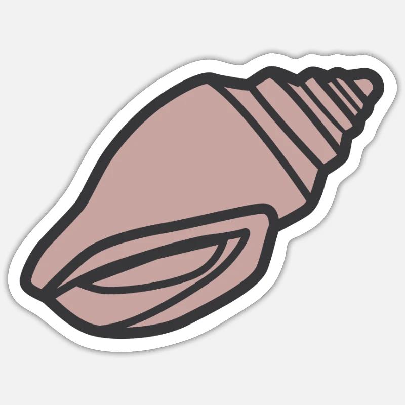 shell Sticker size S (10 x 10 cm)