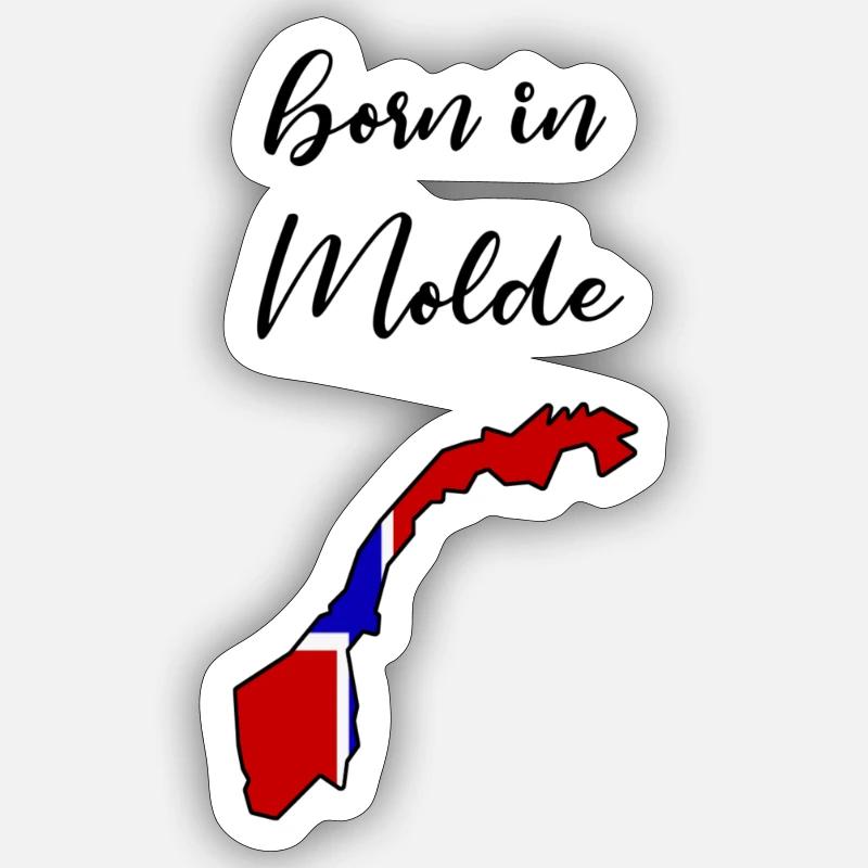 Molde - Sticker Größe S (10 x 10 cm) - Mattweiß