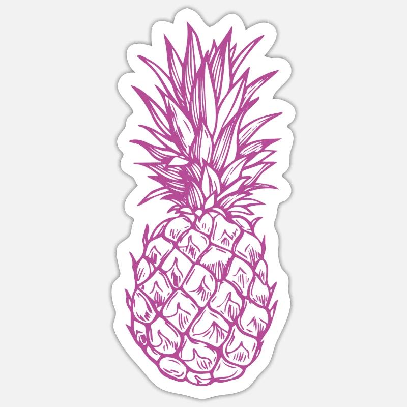 Pineapple Sticker taille S (10 x 10 cm)
